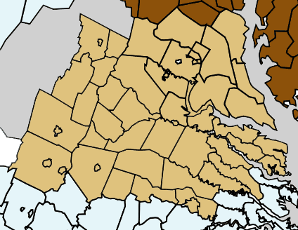 Northern VA, Washington DC, Fairfax, Leesburg, Western Shore map