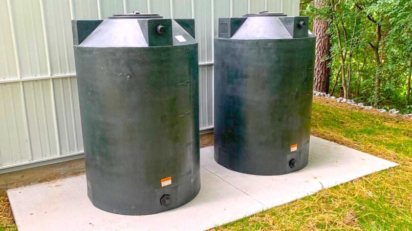 Pumped storm water collection system