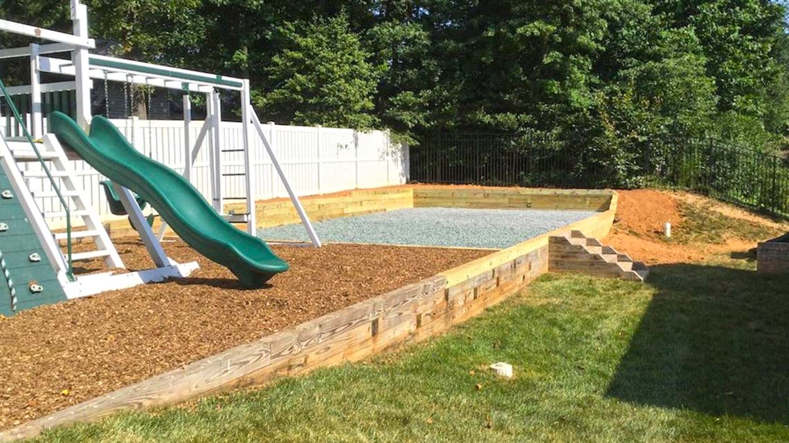 Swing Set Foundation and Shed Pad Harrisburg PA â€