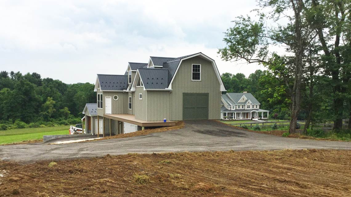 Horse barn foundation and grading western shore MD