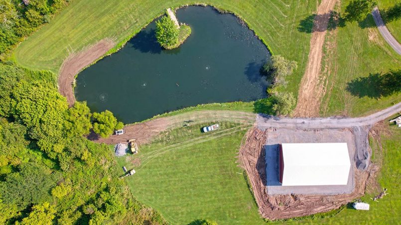 Entire site overview overhead