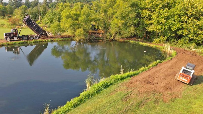 Site grading for storm water