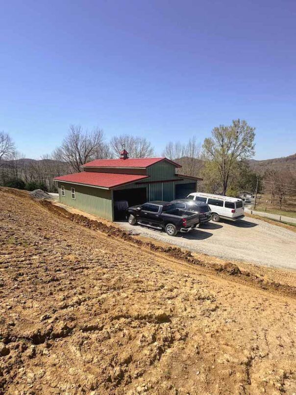 Once the pole barn is built