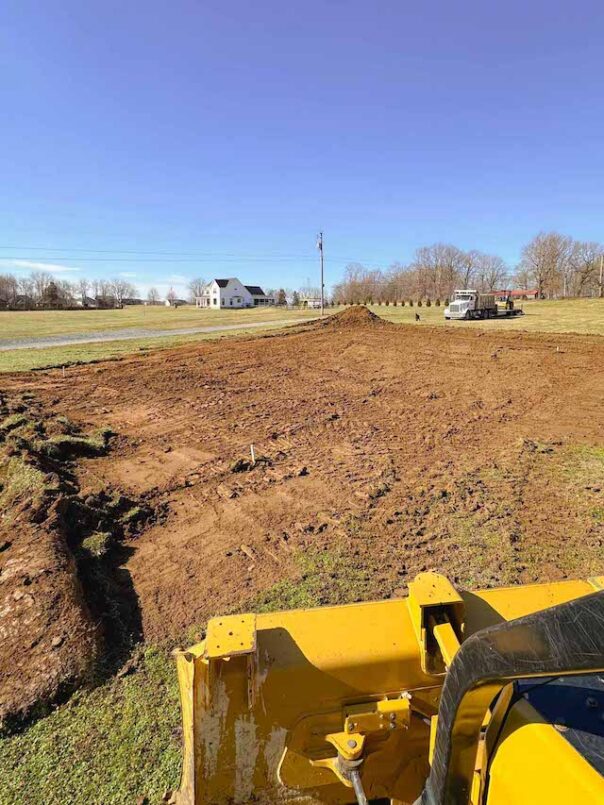 Due to the size of the building site