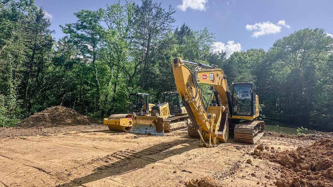Site Excavation for Pole Barn Garage Frankewing TN